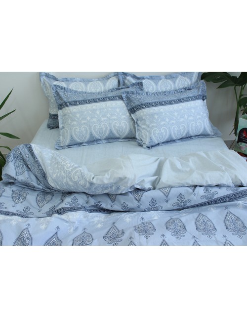 Полуторний комплект постільної білизни з абстрактним принтом, Ранфорс