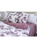Полуторний комплект постільної білизни з квітковим принтом, Ранфорс