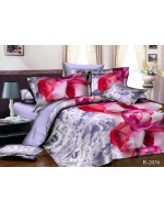 Постель полуторная фиолетового цвета с розами