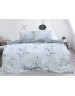 Полуторний комплект постільної білизни з квітами, Ранфорс