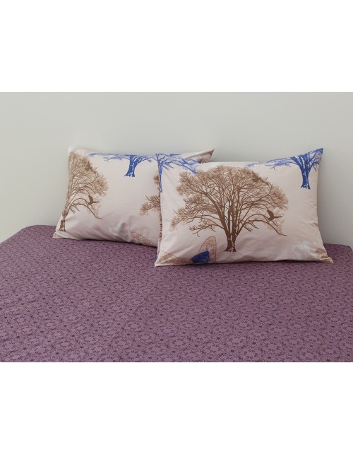 Полуторний комплект постільної білизни з деревами, Ранфорс