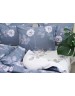 Полуторний комплект постільної білизни з квітковим візерунком, Сатин люкс