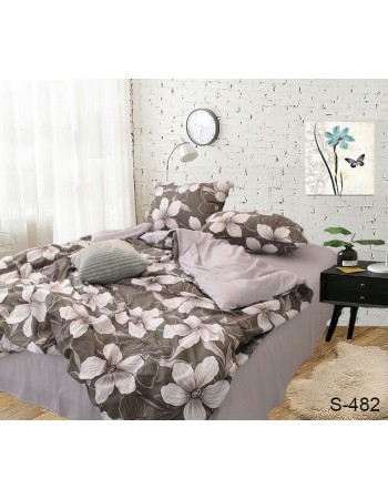 Постіль полуторна з квітами