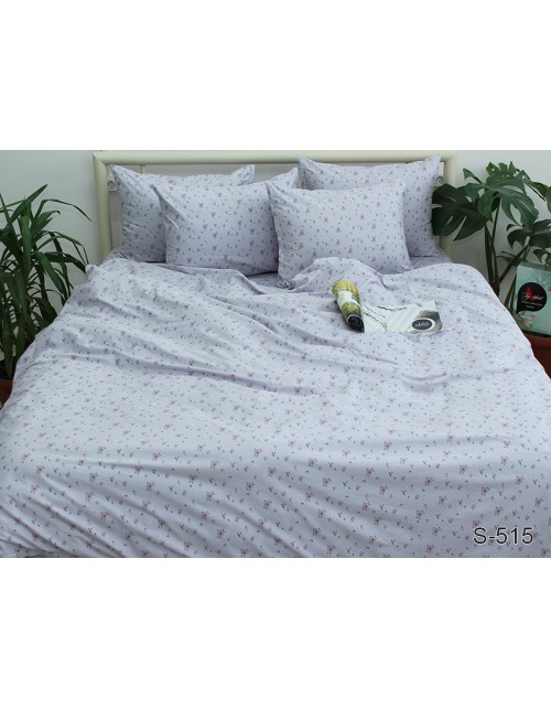 Полуторний комплект постільної білизни з візерунком, Сатин люкс