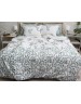 Полуторний комплект постільної білизни з квітковим принтом, Сатин люкс