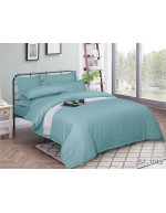 Постіль полуторна однотонна бірюзового кольору