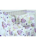 Постель в кроватку с совами