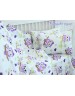 Комплект постельного белья в кроватку с совами, Ранфорс