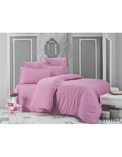 Простынь на резинке розового цвета 180х200х20 см