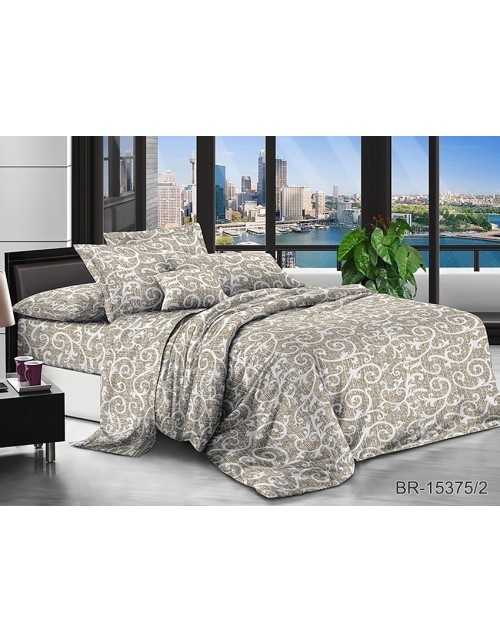 Семейный комплект постельного белья с абстрактным принтом, Поликоттон