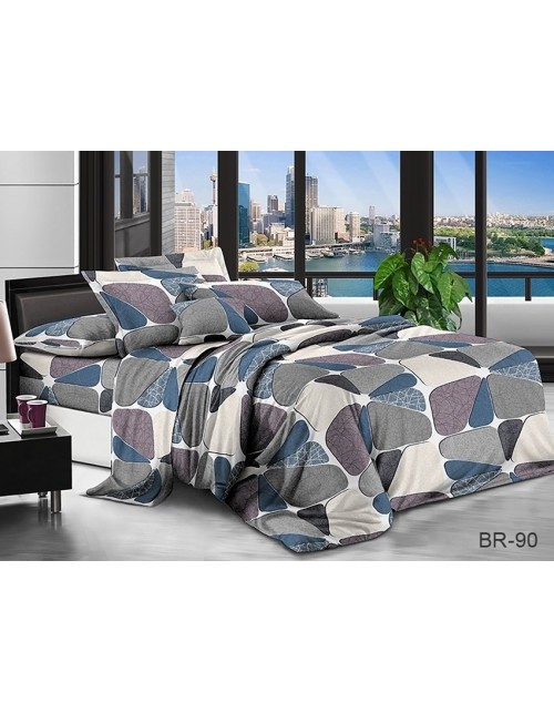 Сімейний комплект постільної білизни з абстрактним принтом, Полікотон