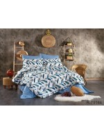 Постіль сімейна з принтом пір'ячками