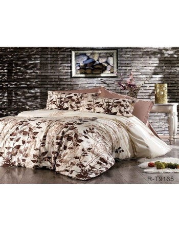 Постіль сімейна з принтом листя на гілках