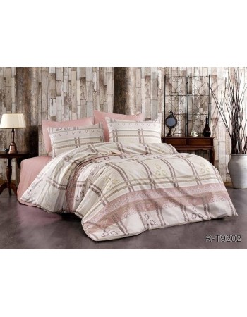 Постіль сімейна з абстрактним принтом