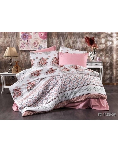 Сімейний комплект постільної білизни з квітковим принтом, Ранфорс