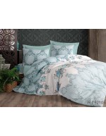 Постіль сімейна м'ятного кольору з абстрактним принтом