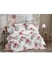 Сімейний комплект постільної білизни з квітами та пташками, Ранфорс