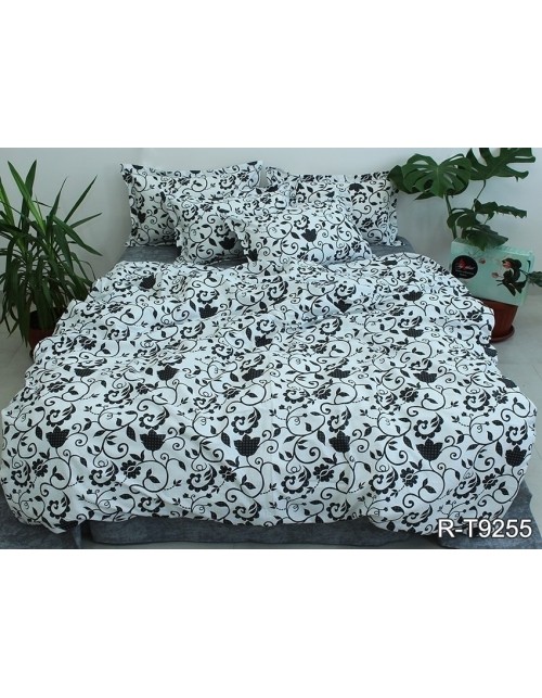 Сімейний комплект постільної білизни з квітковим візерунком, Ранфорс