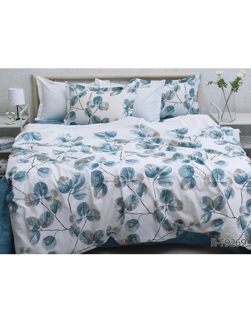 Сімейний комплект постільної білизни з квітковим принтом, Ранфорс