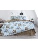 Сімейний комплект постільної білизни з квітковим принтом, Ранфорс