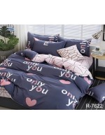 Постель семейная с сердечками