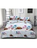 Сімейний комплект постільної білизни новорічна зі сніговиками, Ранфорс