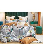 Постіль сімейна з квітковим принтом