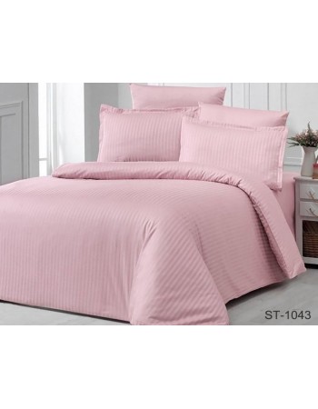 Постіль сімейна однотонна рожевого кольору
