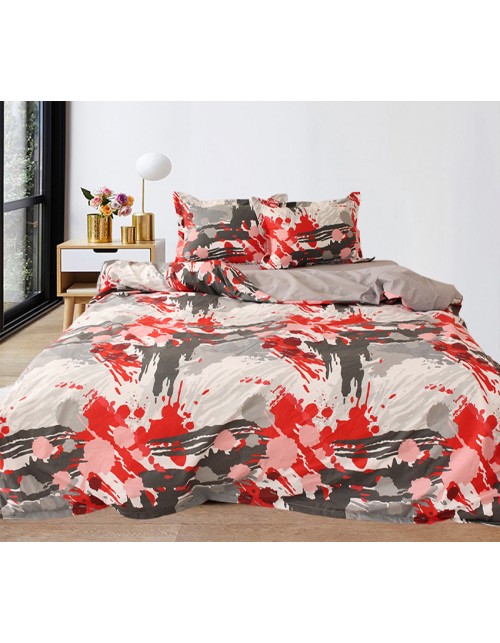 Сімейний комплект постільної білизни плями фарби, Ранфорс