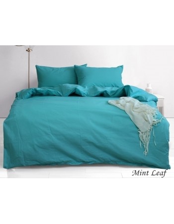 Постіль сімейна однотонна м'ятного кольору