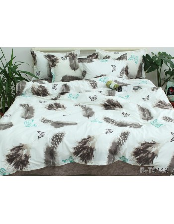 Постіль сімейна з пір'ячками та метеликами