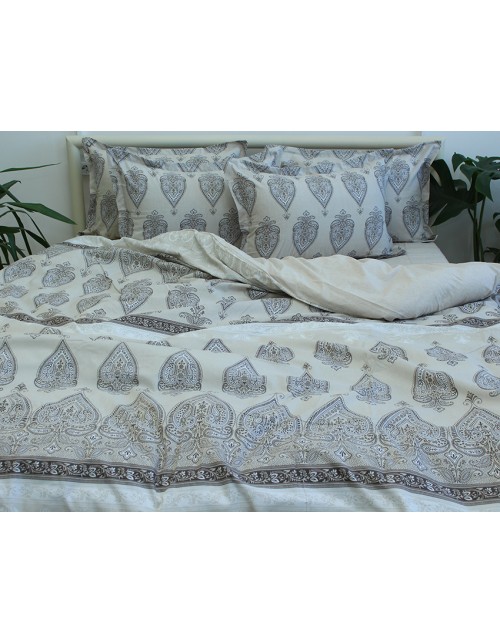 Сімейний комплект постільної білизни з абстрактним принтом, Ранфорс