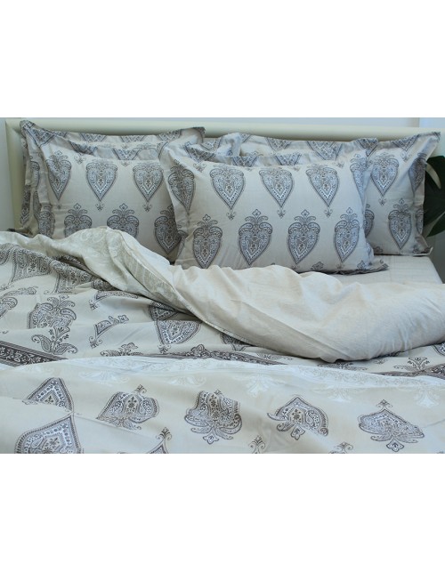 Сімейний комплект постільної білизни з абстрактним принтом, Ранфорс