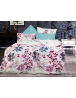 Постіль сімейна з квітковим принтом