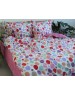 Сімейний комплект постільної білизни у різнобарвний горошок, Ранфорс