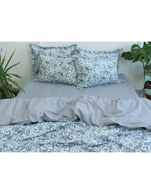 Сімейний комплект постільної білизни з абстрактним принтом, Ранфорс