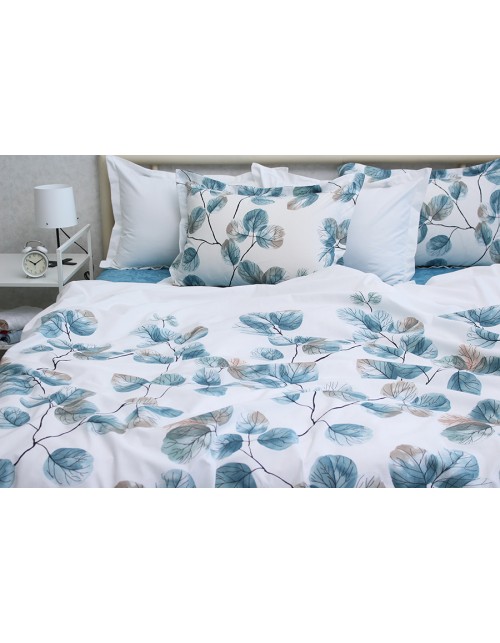 Сімейний комплект постільної білизни з квітковим принтом, Ранфорс