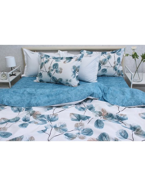 Сімейний комплект постільної білизни з квітковим принтом, Ранфорс