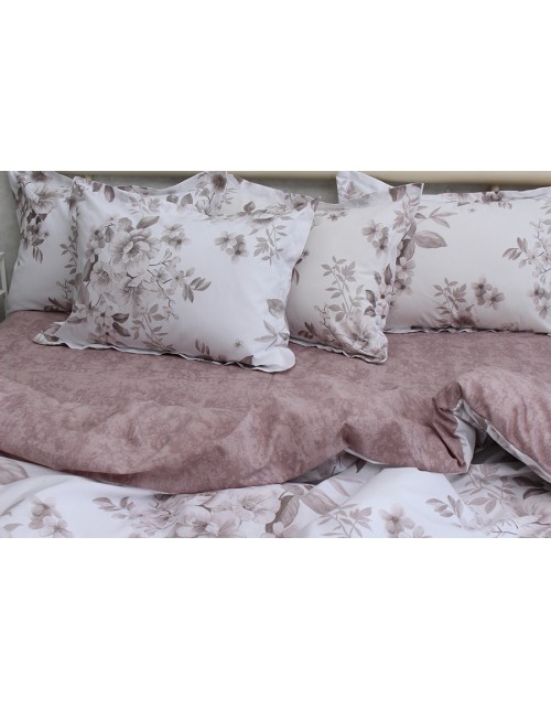 Сімейний комплект постільної білизни з квітковим принтом, Ранфорс