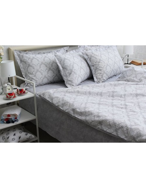 Сімейний комплект постільної білизни з абстрактним принтом, Ранфорс