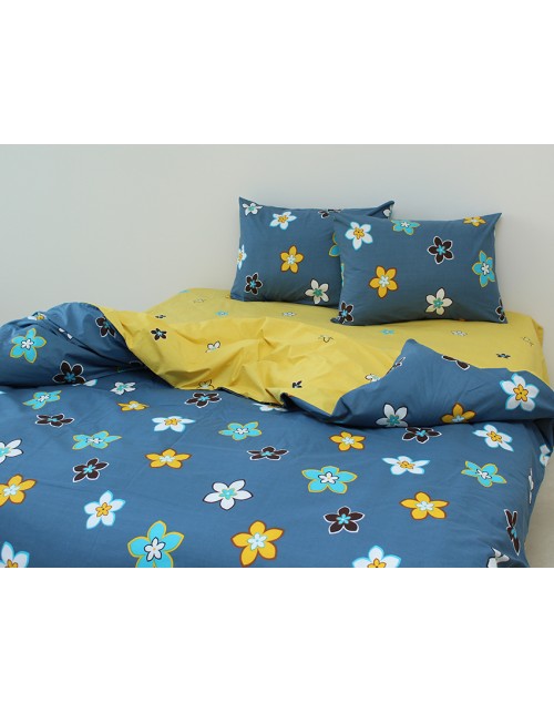 Сімейний комплект постільної білизни з квіточками, Ранфорс