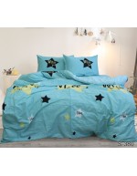 Постель семейная со звездами