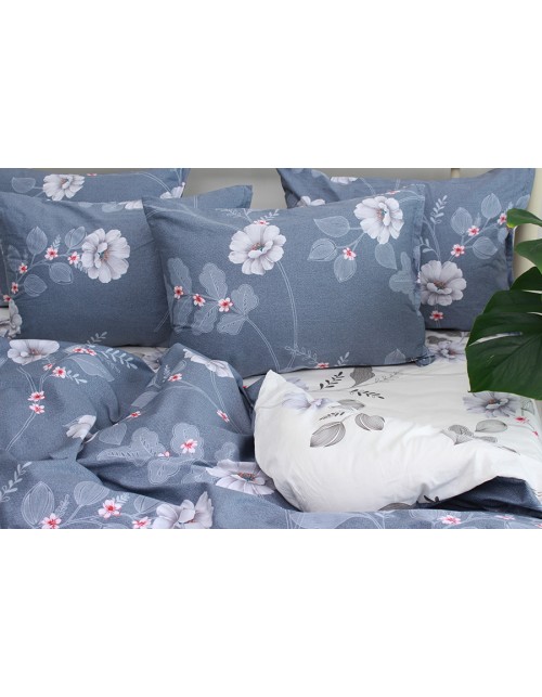 Сімейний комплект постільної білизни з квітковим візерунком, Сатин люкс