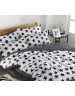 Семейный комплект постельного белья со звездочками, Сатин люкс