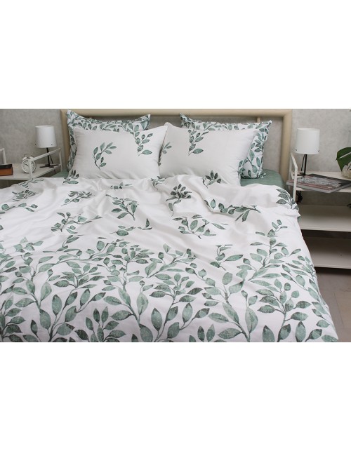 Сімейний комплект постільної білизни з квітковим принтом, Сатин люкс