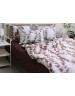 Сімейний комплект постільної білизни з квітковим візерунком, Сатин люкс