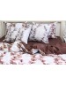 Сімейний комплект постільної білизни з квітковим візерунком, Сатин люкс