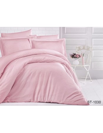 Постіль сімейна однотонна рожевого кольору