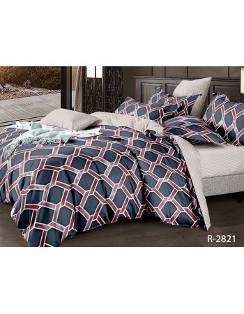 Постіль євро з принтом сітки Постіль євро з принтом сітки