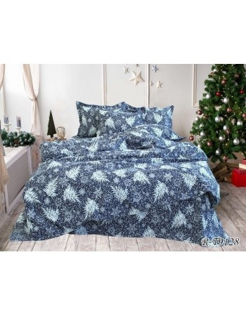 Постіль євро зі сніжинками